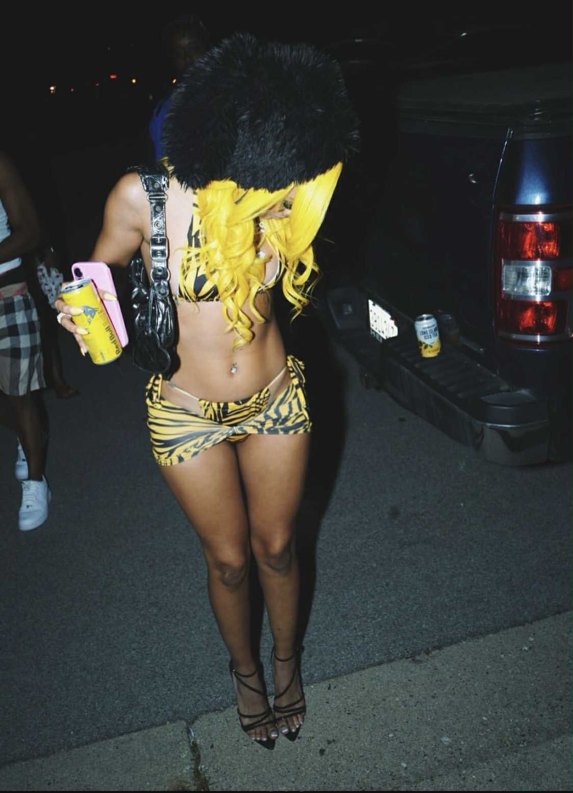 "WILD CHILD" 3 piece yellow zebra swimsuit