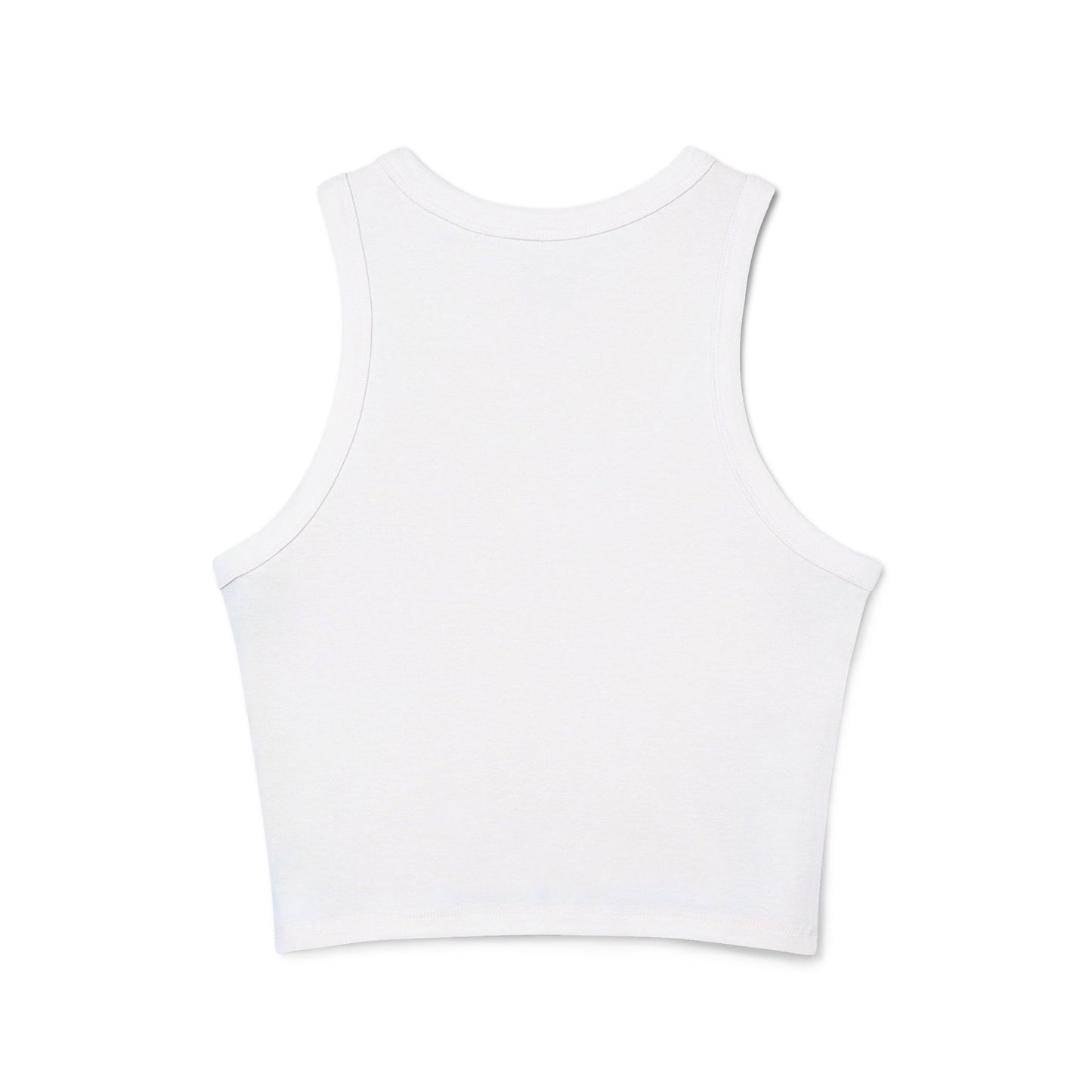 Sexy Intellectual Camp Bimbo Racer Tank Top — Women's Graphic Crop Tank