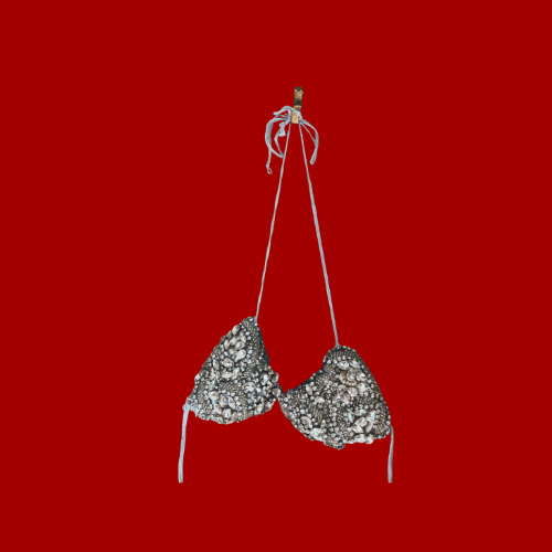 REGINA Chrome Rhinestone Micro Kini